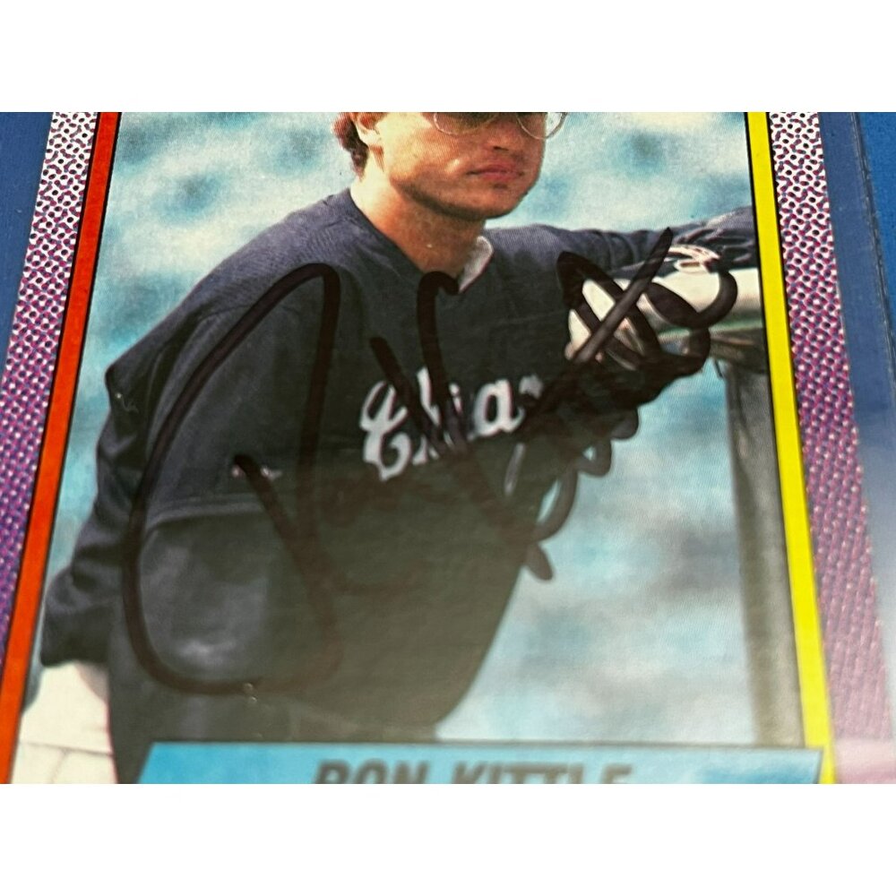 RON KITTLE 1990 Topps #79 autographed signed baseball card WHITE SOX - Picture 2 of 3